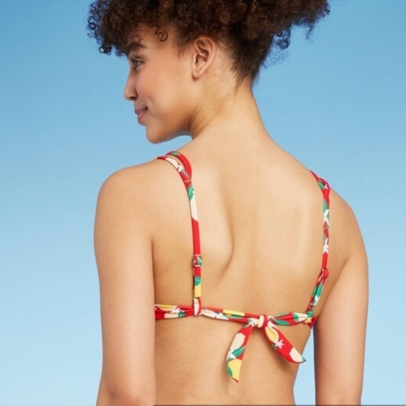 Wild Fable Strappy Triangle Bikini Top Size Medium NWOT - Picture 2 of 2